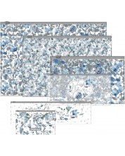 Set mapa Erich Krause Frozen Beauty - sa zatvaračem, 6 komada, različite veličine