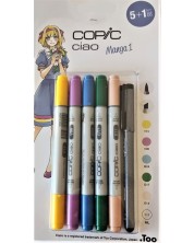 Set markera Copic Ciao - Manga Set, 5+1