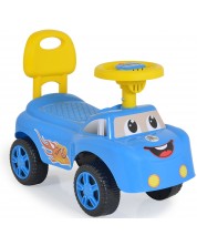 Auto na guranje Moni Toys - Keep Riding, plavi -1