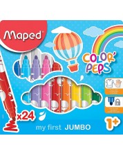 Set jumbo flomastera Maped Color Peps - Early Age, 24 boje -1