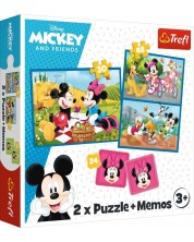 Set slagalice i memo igre Trefl 2 u 1 - Mickey Mouse i prijatelji