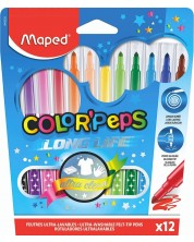 Set flomastera Maped Color Peps - Long Life, 12 boja -1