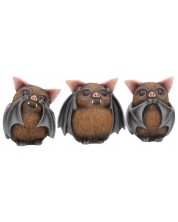 Set kipića Nemesis Now Adult: Humor - Three Wise Bats, 8 cm -1