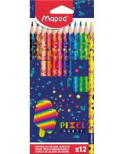 Set olovaka u boji Maped Pixel Party - 12 boja -1