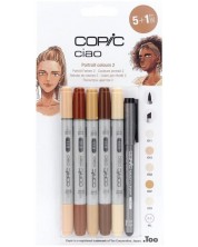 Set markera Copic Ciao - Portrait colours 2, 5+1