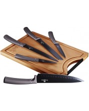Set od 5 noževa i daske za rezanje Berlinger Haus - Metallic Line Carbon Pro Edition -1
