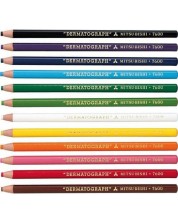 Set olovaka u boji Uni Dermatograph - 12 komada -1