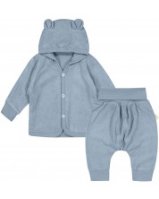 Set od 2 dijela Bio Baby - Dukserica i hlače, 62 cm, 3-4 mjeseca, blue forte -1