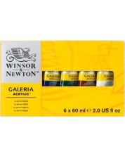Set akrilnih boja Winsor & Newton Galeria - 6 boja, 60 ml