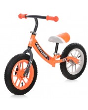Bicikl za ravnotežu Lorelli - Fortuna, sa svjetlećim felgama, sivi i narančasti