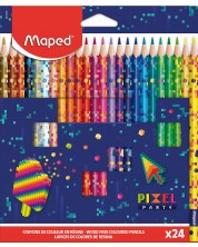 Set olovaka u boji Maped Pixel Party - 24 boje -1