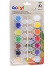 Set akrilnih boja Primo H&P - 14 boja x 4,5 ml, u teglicama