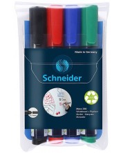 Set od 4 markera u boji Schneider za bijelu ploču s okruglim vrhom - Maxx 290, 3.0 mm