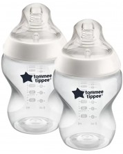 Set bočica za bebe Tommee Tippee - Easi Vent, 260 ml, sa sisačem 1 kap, 2 komada -1
