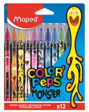 Set flomastera Maped Color Peps - Monster, 12 boja