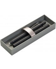 Set kemijske olovke i nalivpera Faber-Castell - Grip 2011, M, crni -1