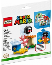 Konstrukcijski set LEGO Super Mario - Platforma s Fuzzyjem i Gljivom – komplet za početnu stazu (30389)