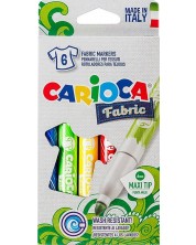 Set markera za tekstil Carioca Cromatex - 6 boja