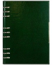 Kožna bilježnica-agenda Lemax Novaskin - Zelena, 2027