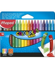 Set voštanih bojica Maped Color Peps, 18 boja