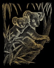 Komplet za graviranje Royal Gold - Koale, 20 х 25 cm