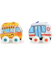Set mekih igračaka Huanger - Inercijski automobili, ambulanta i paviljon -1