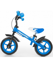 Bicikl za ravnotežu Milly Mally - Dragon, plavi -1