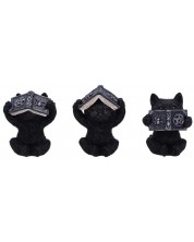 Set kipića Nemesis Now Adult: Humor - Three Wise Spell Cats, 8 cm