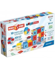 Set magnetskih kocki Geomag - Magicube, Word Building EU, 55 dijelova -1