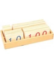 Set drvenih pločica Smart Baby - S brojevima od 1 do 9000, velike