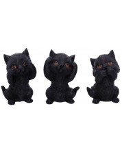 Set kipića Nemesis Now Adult: Humor - Three Wise Kitties, 8 cm -1