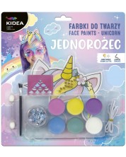 Set boja za lice i dodataka Kidea - Unicorn, 6 boja