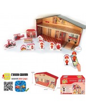 Set igračaka koji govore Jagu - Vatrogasni dom i kuća, 13 dijelova
