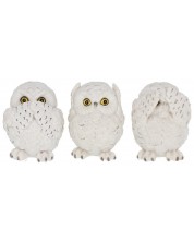 Set kipića Nemesis Now Adult: Gothic - Three Wise Owls, 8 cm -1