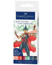 Set markera Faber-Castell Pitt Artist - Comic, 6 boja