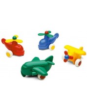 Set igračaka Viking Toys - Avioni, 60 komada, 7 cm