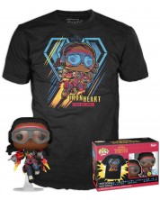 Set Funko POP! Collector's Box: Marvel - Black Panther (Iron Heart) (Glows in the Dark), veličina S