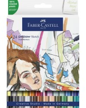Set markera Faber-Castell Goldfaber Sketch - 24 boje