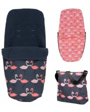 Set navlake za noge i torbe za kolica Cosatto - Pretty Flamingo -1