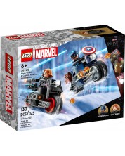 Konstruktor LEGO Marvel Super Heroes - Motocikli Kapetana Amerika i Crne udovice (76260) -1