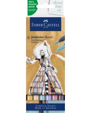 Set markera Faber-Castell Goldfaber Sketch - Fashion, 6 boja -1