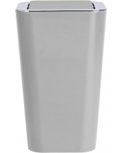 Kupaonska kanta za smeće s okretnim poklopcem Wenko - Candy, 6 L, siva -1