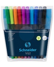 Set kemijskih olovaka Schneider Vizz M - Blister, 10 boja