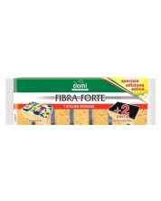 Set kuhinjskih spužvi Domi - Fibra Forte, 5 komada, žute