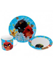 Set Disney - Angry Birds (šalica, tanjur i zdjela) -1