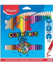 Set olovaka u boji Maped Color Peps - Star, 24 boje