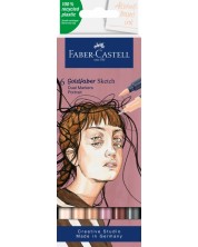 Set markera Faber-Castell Goldfaber Sketch - Portrait, 6 boja -1