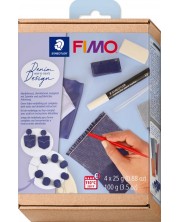 Komplet gline Staedtler Fimo Soft - Denim Design, 4 х 25 g -1