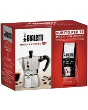 Set kuhalo za kavu Bialetti - Moka Express, za 6 šalica + 250 g mljevene kave Bialetti Perfetto -1