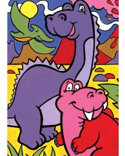 Set s akrilnim bojama Royal - Moj prvi crtež, dinosauri, 22 х 30 cm -1